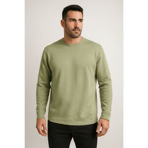 VRST Men's Pinnacle Fleece Crewneck Golf UV 50+Pullover sweater green seedling